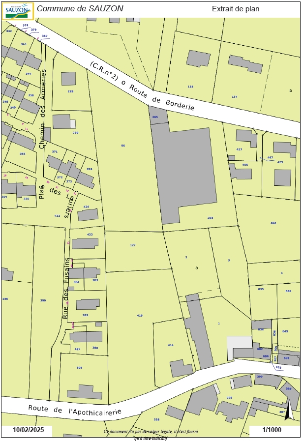 lotissement plan masse