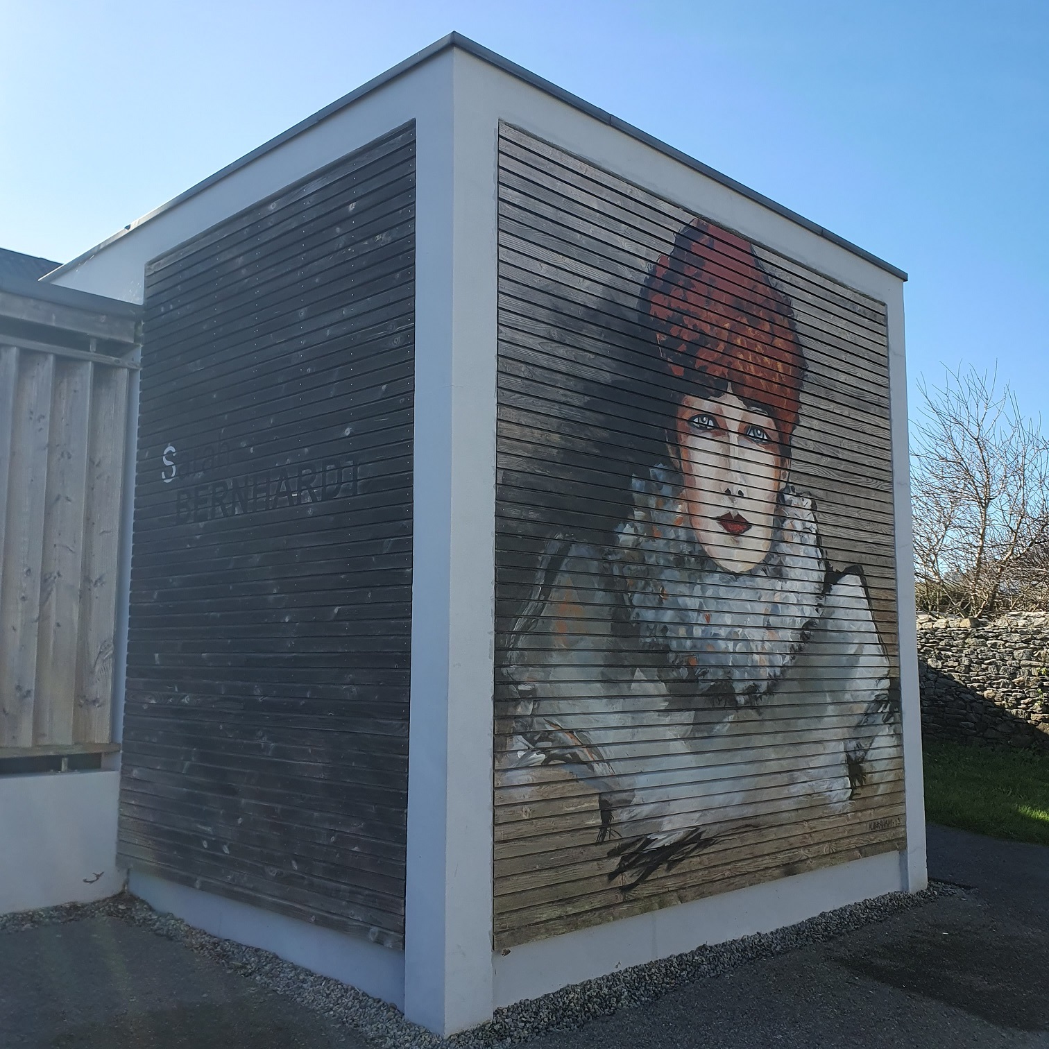 salle sarah bernhard fresque